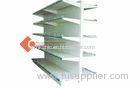 zinc plated Steel Empty Grocery Store Shelves 30*60 / 40*80mm post