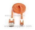 Orange Micro USB Charging Data Cable , High Speed Data Transfer Cable