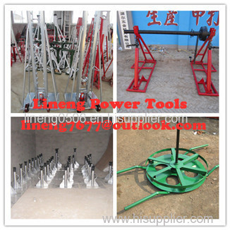 Cable drum trestles made of cast iron