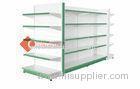 Green Wire Metal Gondola Shelving Empty Supermarket Shelves 3-7 Layers