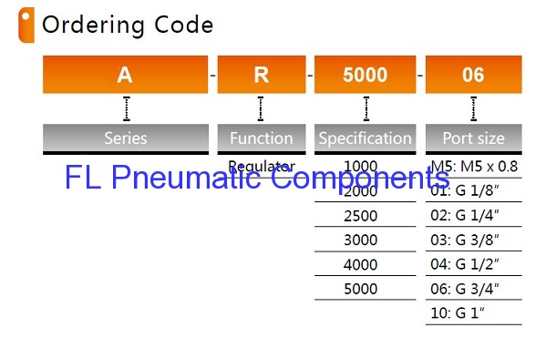 AR5000-06 Pneumatic Air Regulators