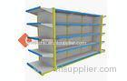 Powder Coating Heavy Duty Metal Gondola Shelving For Supermarket , 40*80mm Post