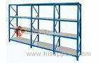 Blue 3 Tier Medium Duty Warehouse Storage Racks 300KG - 1000KG