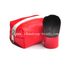 Red Colored Portable Kabuki Brush