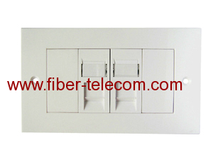 Double Port Plastic Wall Plate