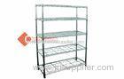 Supermarket Adjustable Wire Shelving Racks 4 / 5 Tier Wire Shelving