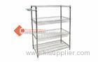 Galvanized Garage Wire Shelving Systems Heavy Duty Display Racks