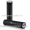 Portable Cylinder Emergency LED Li-ion Power Bank 2600mAh , Mini Black