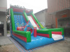 inflatable slide with obstacle