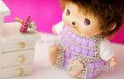 Purple 5200mAh Manual Kawai Li-ion Power Bank Of Diamante Monchhichi