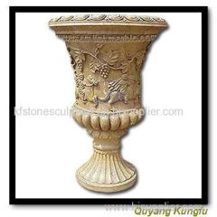 natural stone sandstone flowerpot