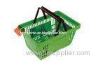 Large Retail Reusable Plastic Shopping Baskets For Convenience Stores