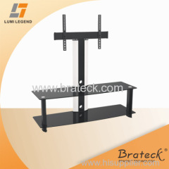 Tempered Glass and Metal TV Stand