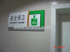 directional signs, door signs, aluminium sign, way finding system