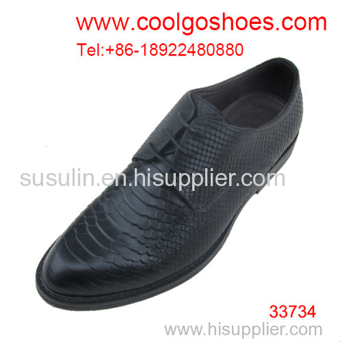 snake calfskin material formal men leather shoes