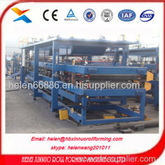 EPS and ROCK WOOL sandwich panel roll forming machine