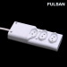 European Style 3 Way Extension Power Socket with Earth