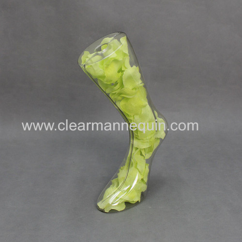 Green flower/Creative idea transparent PC mannequin legs