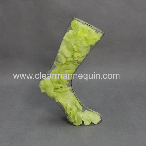 Green flower/Creative idea transparent PC mannequin legs