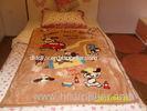 Breathable Family 100% Polyester Baby Blanket Antistatic Printed For Hotel