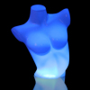 Blue LED light PC torso mannequin