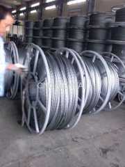 square 8 strands anti twisting galvanized steel wire