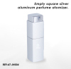 10ml empty silver square rotary aluminum perfume atomizer