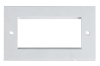 1-4 ports UK type Flat Faceplate