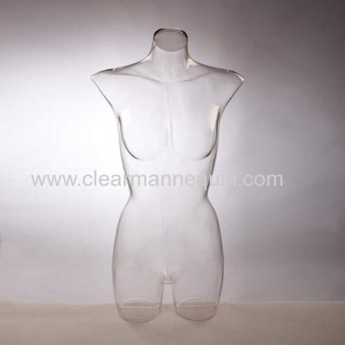 Transparent PC female torsos mannequins wholesale