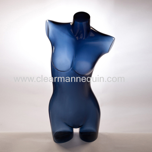 Blue half-body PC mannequin dress
