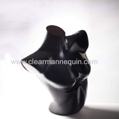 Black plastic mannequin torso