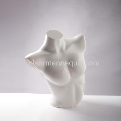 Fashion white PC torsos mannequins for sale