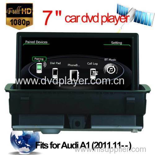 car dvd player for audi a1 gps navigation support blut car audio video SD