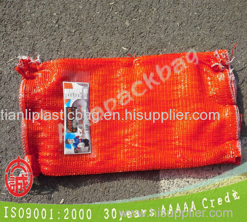 super sacks, African tubular circular pp polypropylene mesh bags with label for potatoes