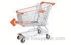 Chrome / Zinc Metal Wire Shopping Trolley Asian design 150L