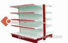 retail metal double Gondola Shelving 0.7 - 1.5mm Thickness