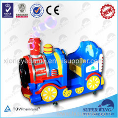 hot sale bubble operated game machine happy train kiddie rider