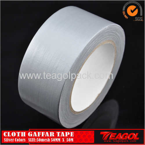 50mmx50M Cloth Duct Tape 50mesh Silver/Red/White