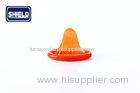 OEM Male Custom Colored Condom / Plain Orange Flavoured Condoms Transparent