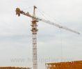 Safe Leg Fixing Type Fixed Tower Crane For Civil Buildings , 50m Jib Length