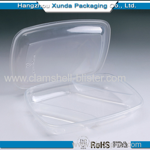 Plastic microwave bento box with dividers