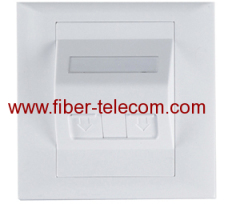 1 port Faceplate for Fiber Optic Adaptor 86*86mm