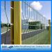 3 curve green pvc electro galvanized welded fence panel