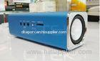 Blue Aluminum Durable Radio Bluetooth Speaker Rechargeable For HTC / Iphone 5