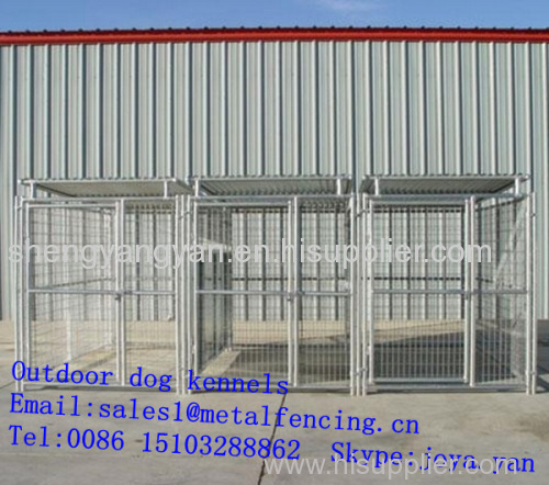 1.5mx3.0mx1.8mx3 runs Large metal anti rust dog playground equipment