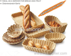 Fashion square rattan bread basket