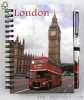 London landmark journey notebook with pen