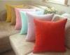 18 Inch Decorative Zippered Velvet Sofa Pillows Covers Solid Color For Car Seat