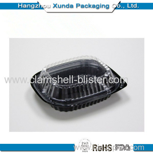 Plastic microwave food box with lid