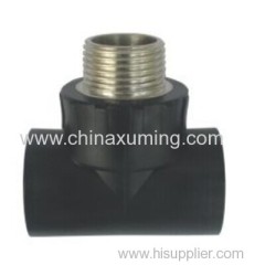 HDPE Socket Male Thread Equal Tee Fittings